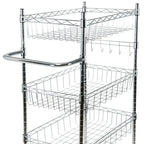 Organize It All 4 Tier Utility Cart - 23.62 x 17.78 x 47.24