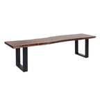Jessore Handmade Live Edge Acacia Wood & Iron Dining Bench