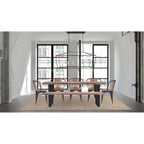 Jessore Handmade Live Edge Acacia Wood & Iron Dining Bench