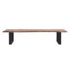 Jessore Handmade Live Edge Acacia Wood & Iron Dining Bench