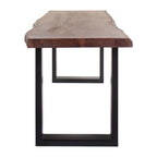 Jessore Handmade Live Edge Acacia Wood & Iron Dining Bench