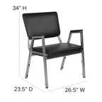 1500 lb. Rated Antimicrobial Bariatric Medical Reception Chair