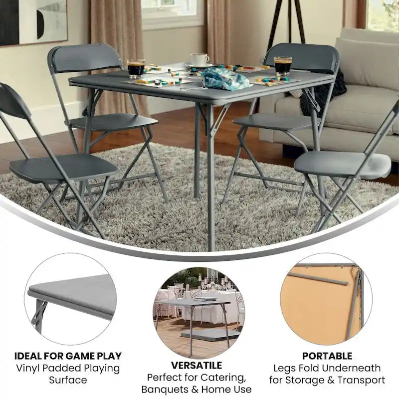 Foldable Vinyl Card Table
