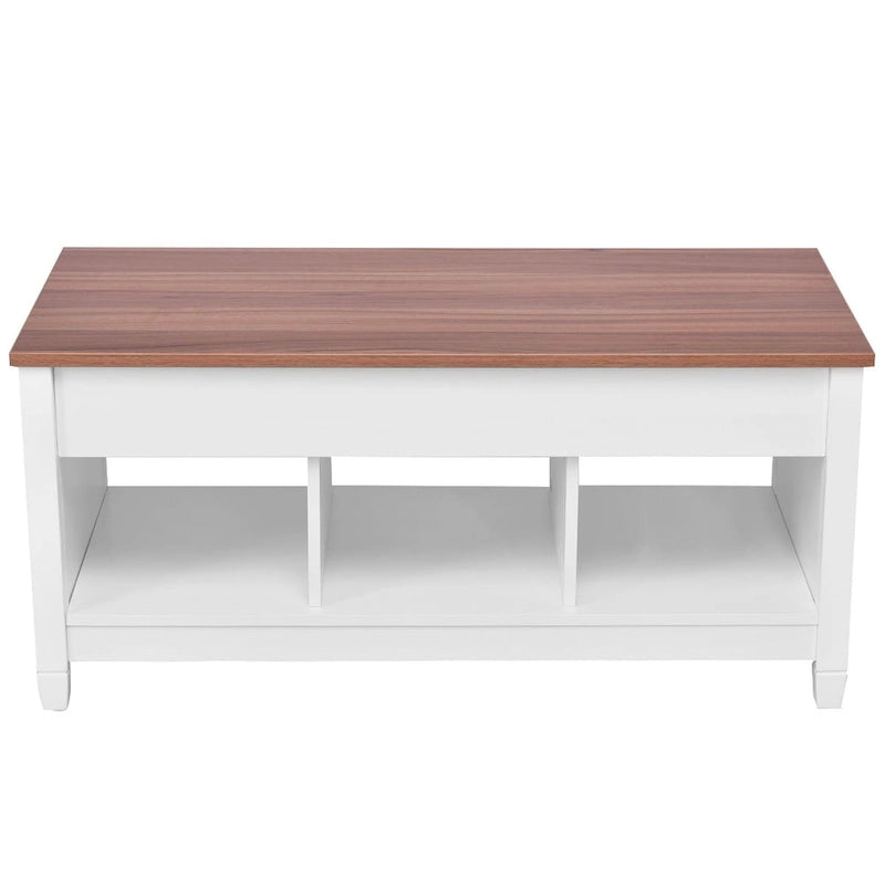 Lift-top Coffee Table with Hidden Compartment