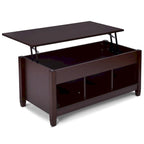 Lift-top Coffee Table with Hidden Compartment