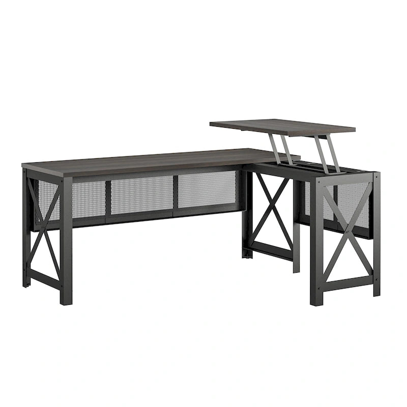 Avenue Greene Leighton L Desk with Lift Top