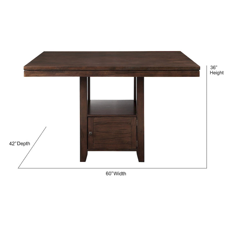 Steve Silver Yardley 7-Piece Counter Height Storage Dining Set