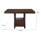Steve Silver Yardley 7-Piece Counter Height Storage Dining Set