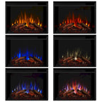Ashton 93 Grand Media Electric Fireplace in White by Real Flame