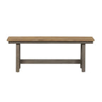 Lindsey Farm Gray and Sandstone Backless Bench