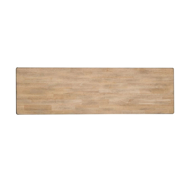 Lindsey Farm Gray and Sandstone Backless Bench