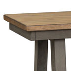 Lindsey Farm Gray and Sandstone Backless Bench