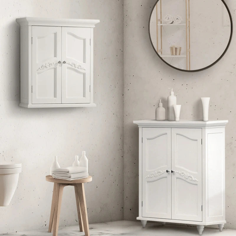 Teamson Home Versailles Freestanding Two-Door Floor Accent Cabinet