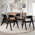 CraftPorch Transitional V-shaped Dining Chairs (Set of 4)