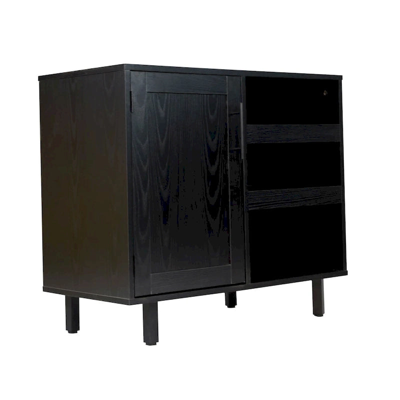 Sideboard and Bar Cabinet with Open and Closed Storage