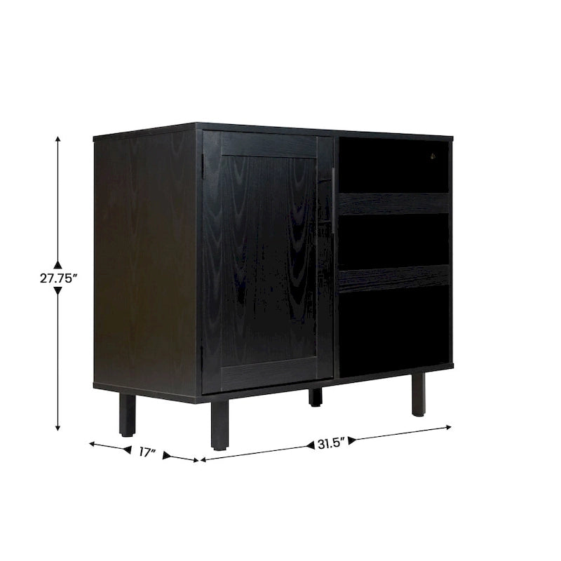 Sideboard and Bar Cabinet with Open and Closed Storage