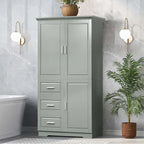 Bathroom Storage Cabinet with Drawers and Adjustable Shelf