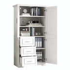 Bathroom Storage Cabinet with Drawers and Adjustable Shelf