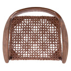 Woven Leather & Solid Wood Accent Chair (Fully Assembled) - 22 W x 20.5 L x 28.5 H