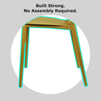 Modern Plastic Garden Patio Indoor or Outdoor Dining Stackable Chair UV Protected Armless With Dot Back Surf