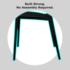 Modern Plastic Garden Patio Indoor or Outdoor Dining Stackable Chair UV Protected Armless With Dot Back Surf