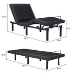 397lbs With 2-Point Massage, Dual Motors, Wireless Remote Control, Electric Lift Bed