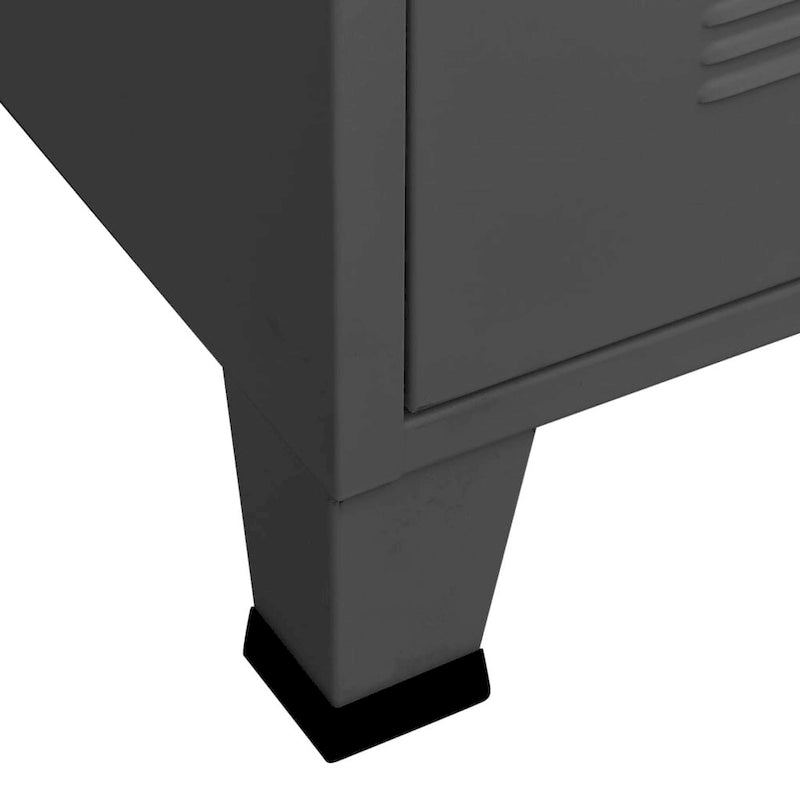 vidaXL TV Stand TV Console Sideboard TV Unit Home Media Unit Cupboard Metal - 41.3 x 13.8 x 16.5