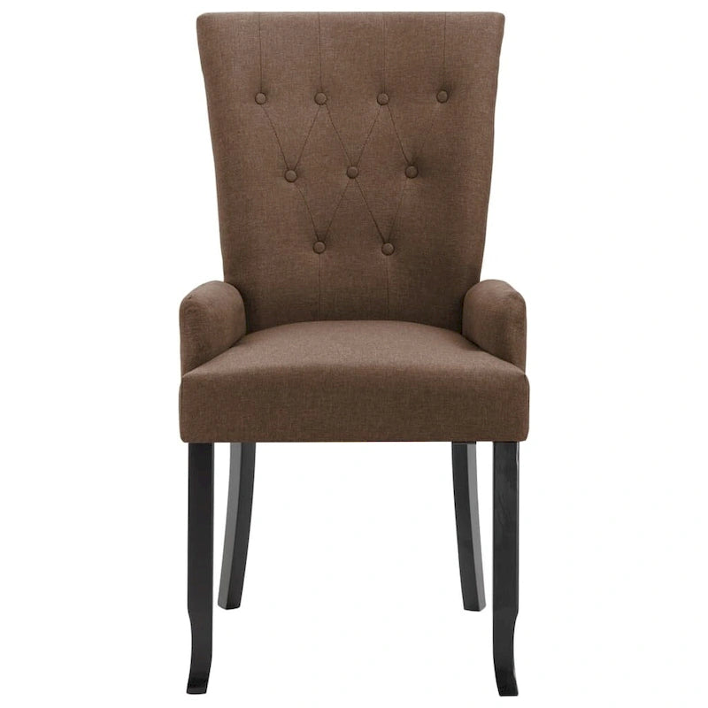 vidaXL Dining Chairs with Armrests 1/2/4/6 pcs Multicolor Fabric - 21.3 x 22 x 41.7