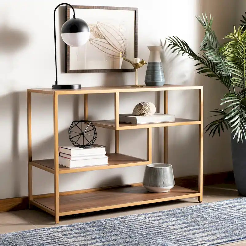 SAFAVIEH Fannye Geometric Console Table - 42 x 16 x 30.3 - 42Wx16Dx30H