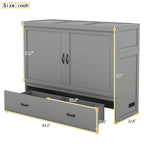 Murphy Bed with USB Port and a Large Drawer