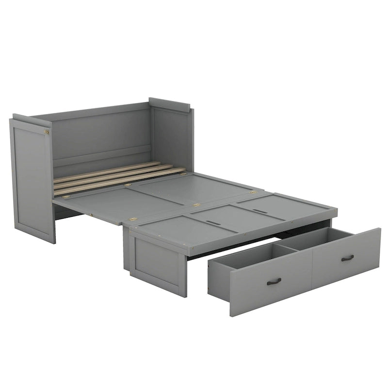 Murphy Bed with USB Port and a Large Drawer