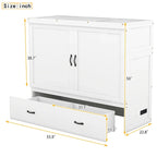 Murphy Bed with USB Port and a Large Drawer