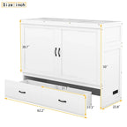 Murphy Bed with USB Port and a Large Drawer