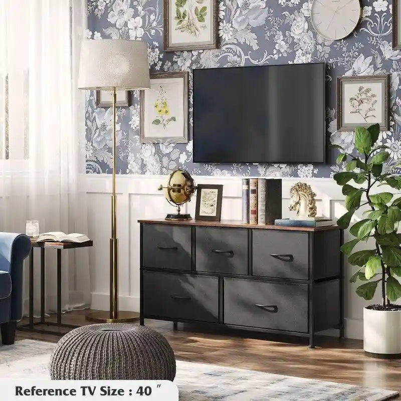 Dresser for Bedroom with 5 Drawers