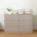 6-Drawer 47 in. W Dresser Chest of Drawers,Buffet Server Console Table Storge Cabinets,Accent Storage Cabinets No Handle