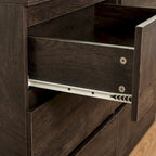 6-Drawer 47 in. W Dresser Chest of Drawers,Buffet Server Console Table Storge Cabinets,Accent Storage Cabinets No Handle
