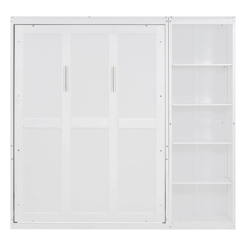 Merax Murphy Bed Wall Bed with Shelves