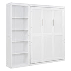 Merax Murphy Bed Wall Bed with Shelves