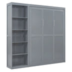 Merax Murphy Bed Wall Bed with Shelves