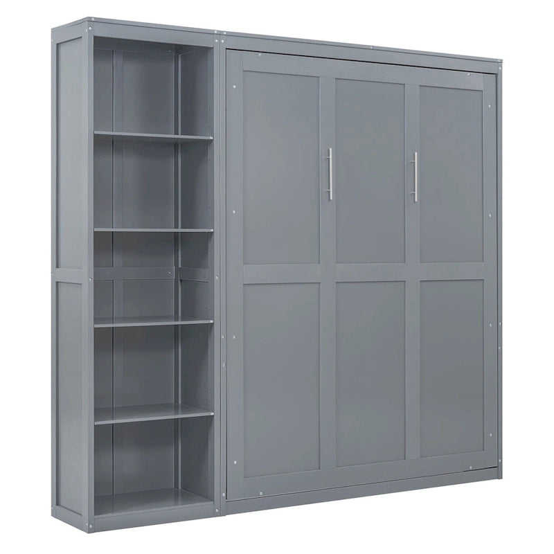 Merax Murphy Bed Wall Bed with Shelves