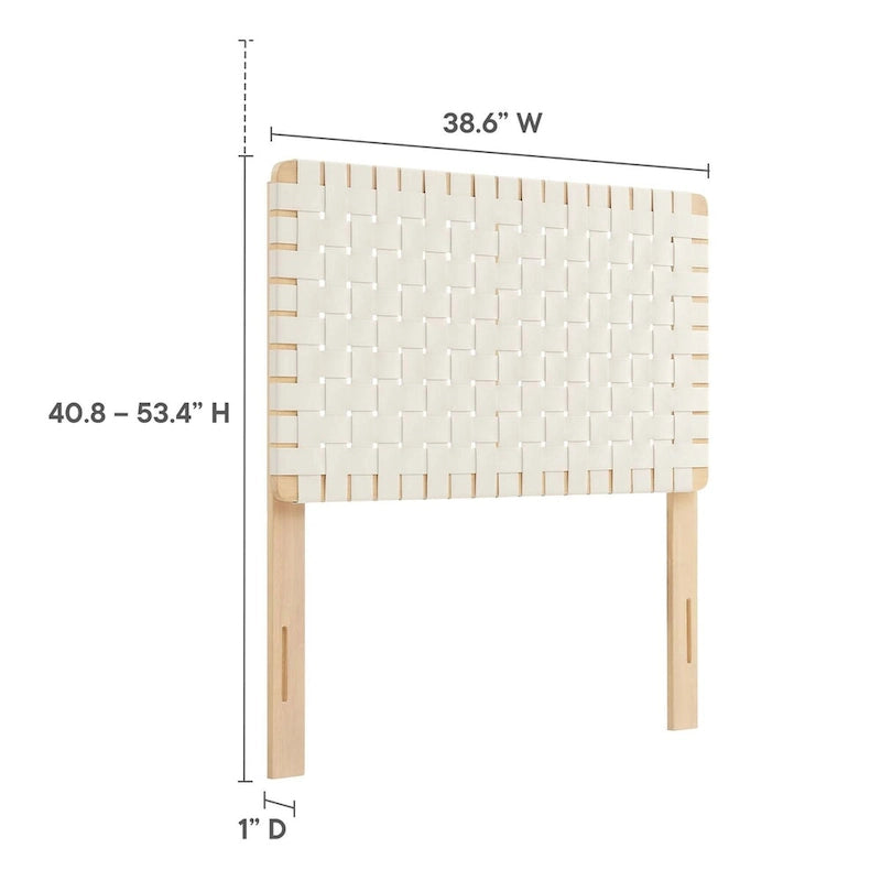 Sparta Twin/Full/Queen/King Vegan Leather Weave Headboard