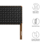 Sparta Twin/Full/Queen/King Vegan Leather Weave Headboard
