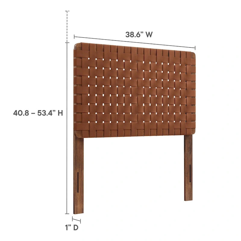 Sparta Twin/Full/Queen/King Vegan Leather Weave Headboard
