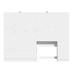 Workspace and Wardrobe Combo Storage Furniture Set with Deluxe Vanity