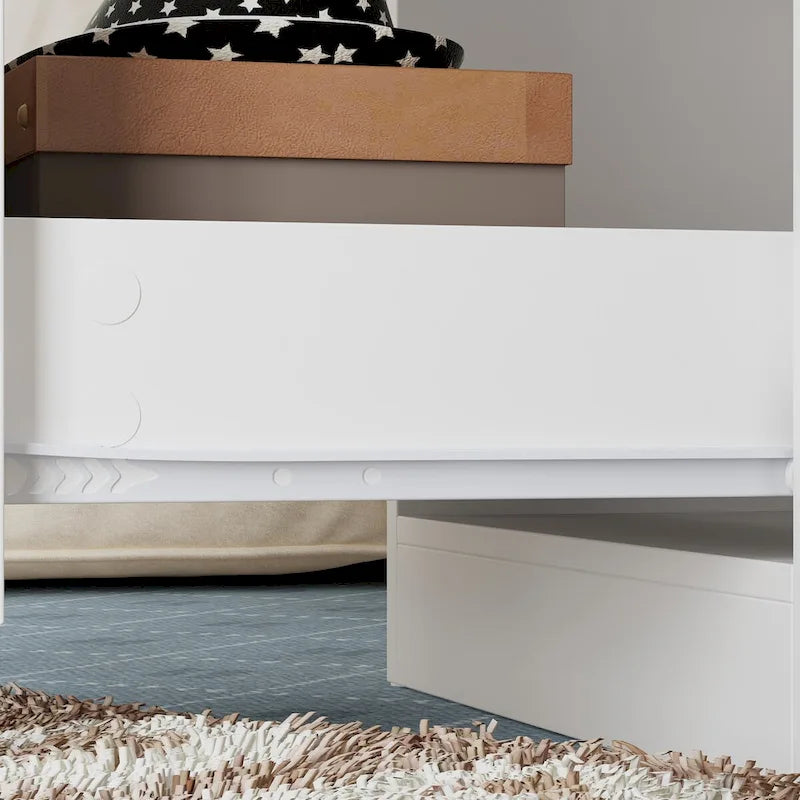 Workspace and Wardrobe Combo Storage Furniture Set with Deluxe Vanity
