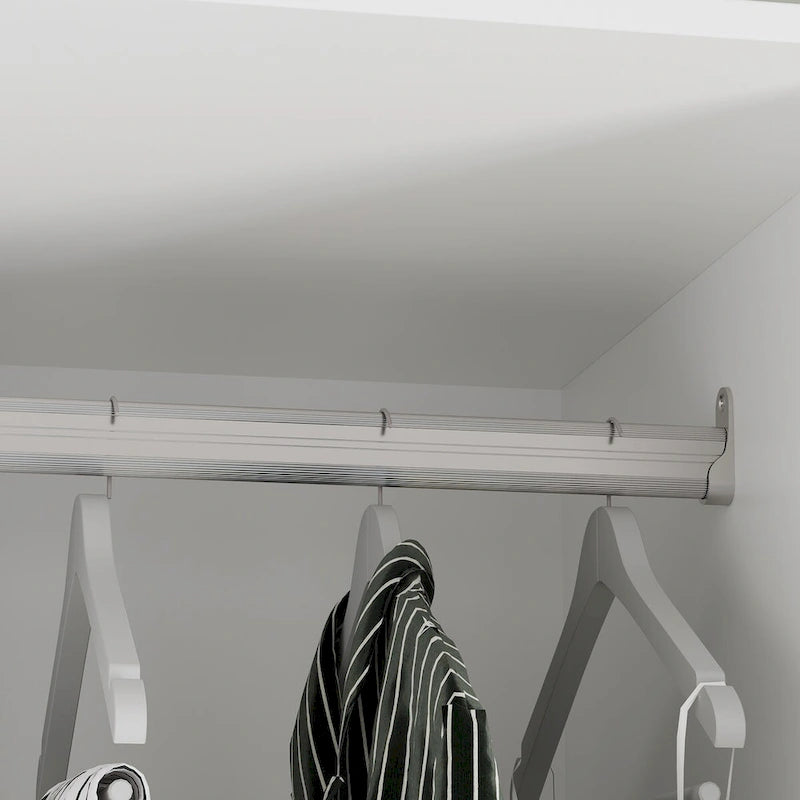 Workspace and Wardrobe Combo Storage Furniture Set with Deluxe Vanity