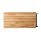 Modern Wooden Kitchen Cart with Wheels Drawer and Cabinet by Christopher Knight Home