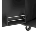 Modern Stylish Wooden Storage Kitchen Island Cart with a Drop Leaf