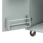 Modern Stylish Wooden Storage Kitchen Island Cart with a Drop Leaf