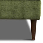 Poly & Bark Lucerne Sectional with Extra-Wide Chaise in Distressed Green Velvet